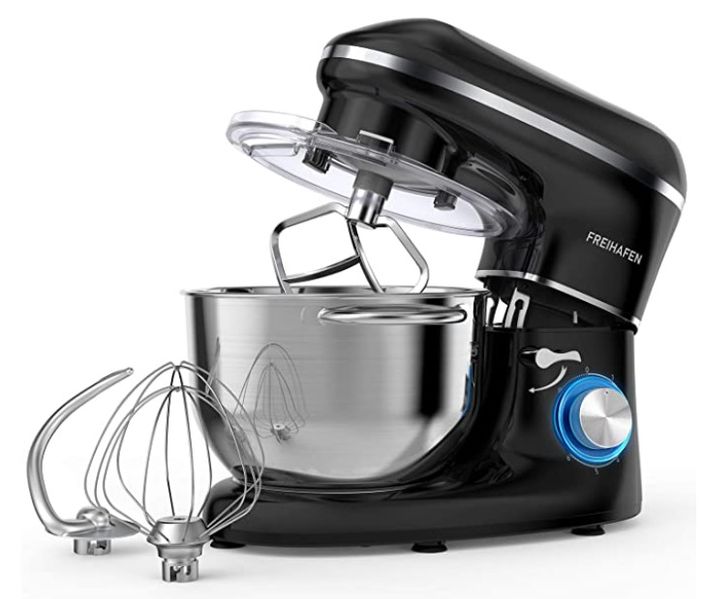 Datei:Küchenmaschine Knetmaschine Freihafen 1400W, 5.5L Reduzierte Geräusche Knetmaschine mit Rührbesen.jpg